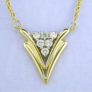 14k diamond fashion necklace